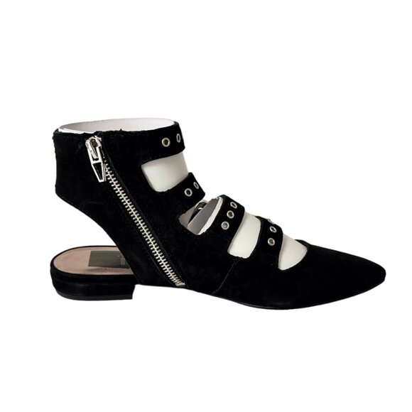 DOLCE VITA ELODIE SUEDE ANKLE STRAP FLATS, NIB - Picture 5 of 8